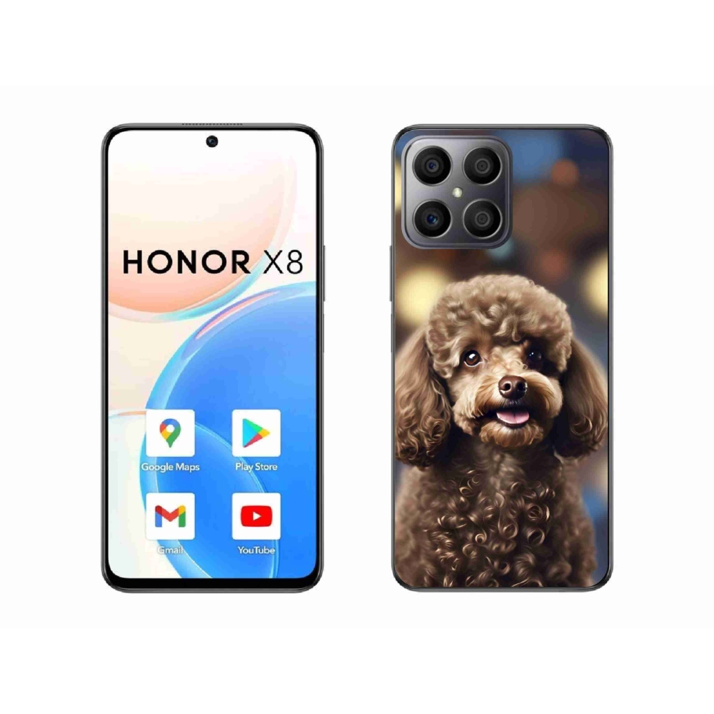 Gelový kryt mmCase na Honor X8 - roztomilý pudl