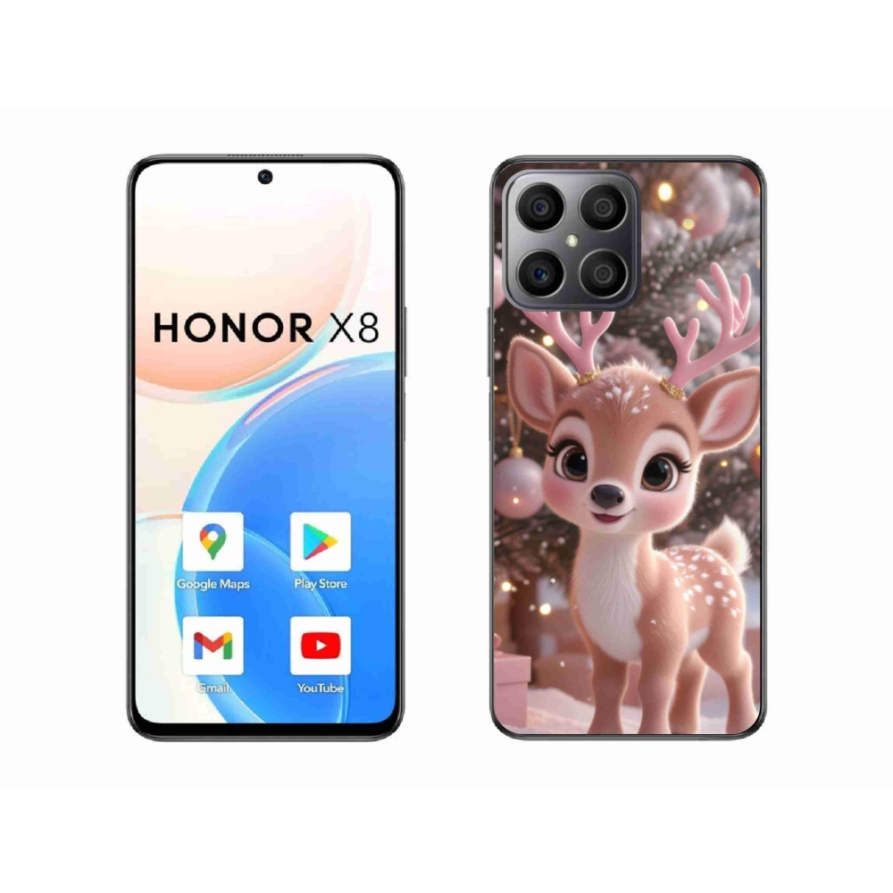 Gelový kryt mmCase na Honor X8 - roztomilý sob