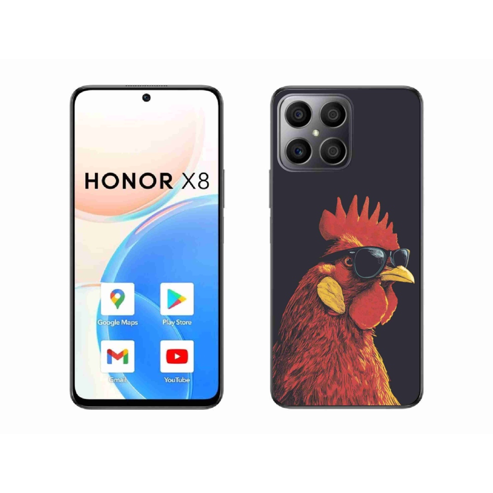 Gelový kryt mmCase na Honor X8 - stylový kohout