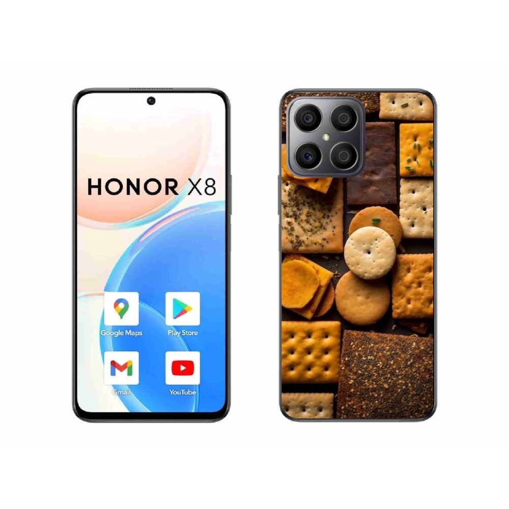 Gelový kryt mmCase na Honor X8 - sušenky