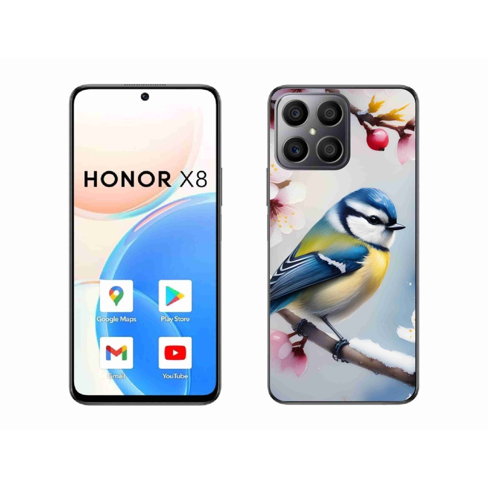 Gelový kryt mmCase na Honor X8 - sýkorka