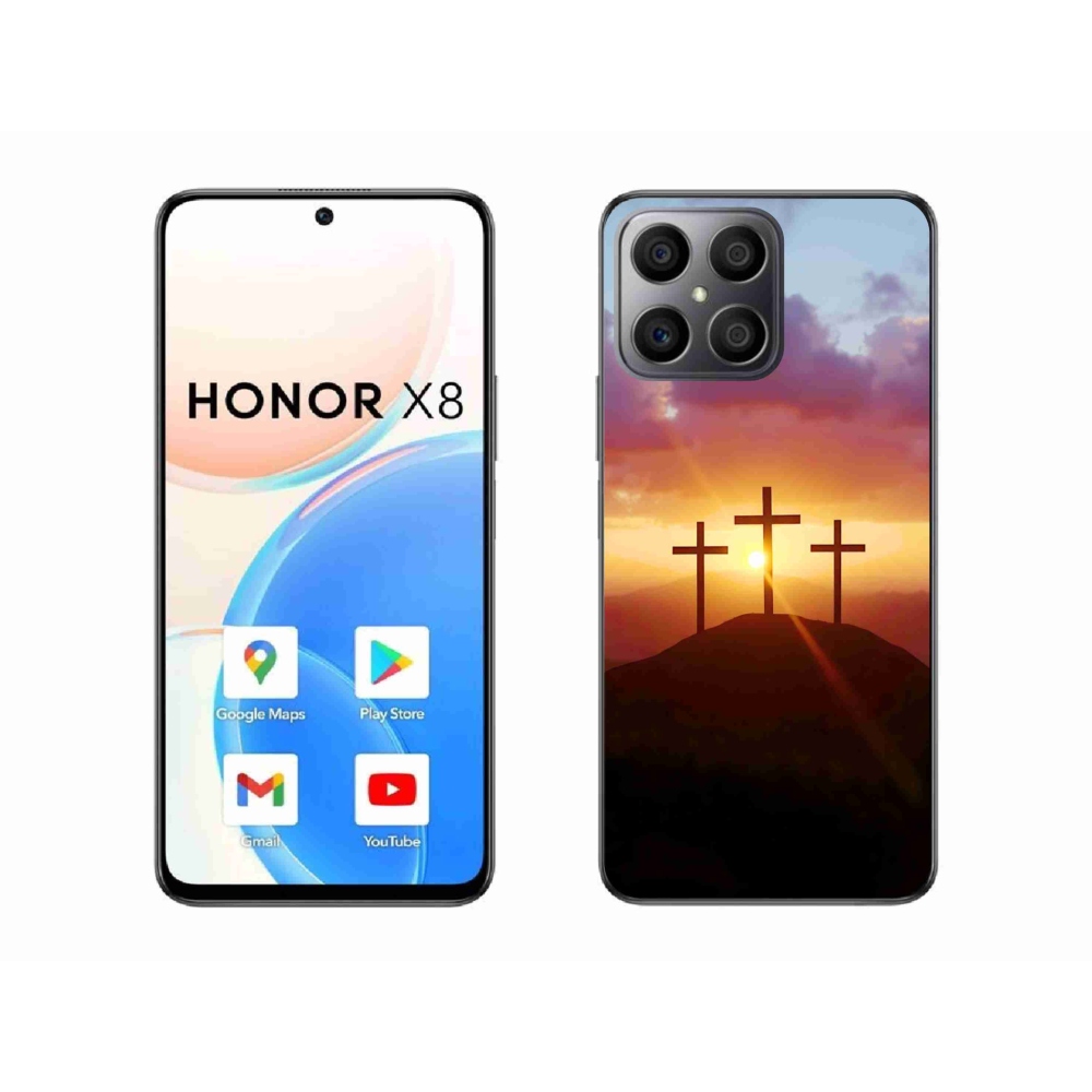 Gelový kryt mmCase na Honor X8 - tři kříže