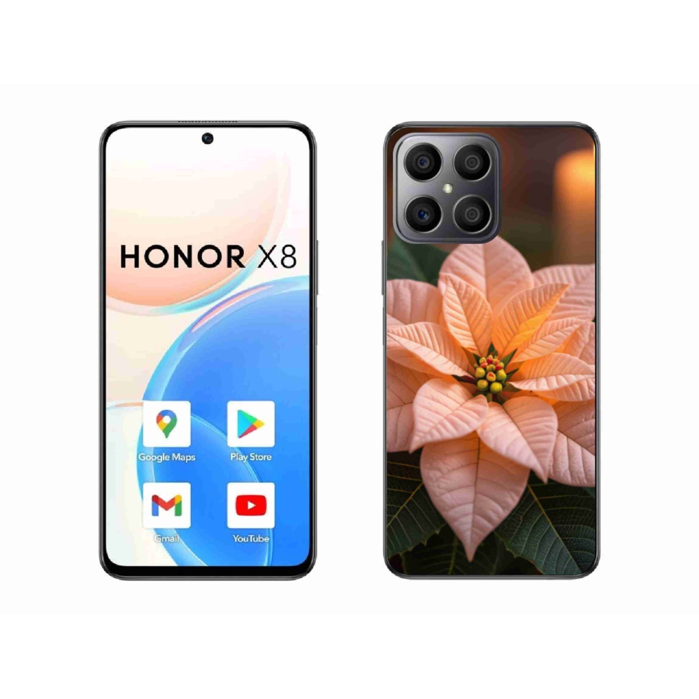 Gelový kryt mmCase na Honor X8 - vánoční hvězda