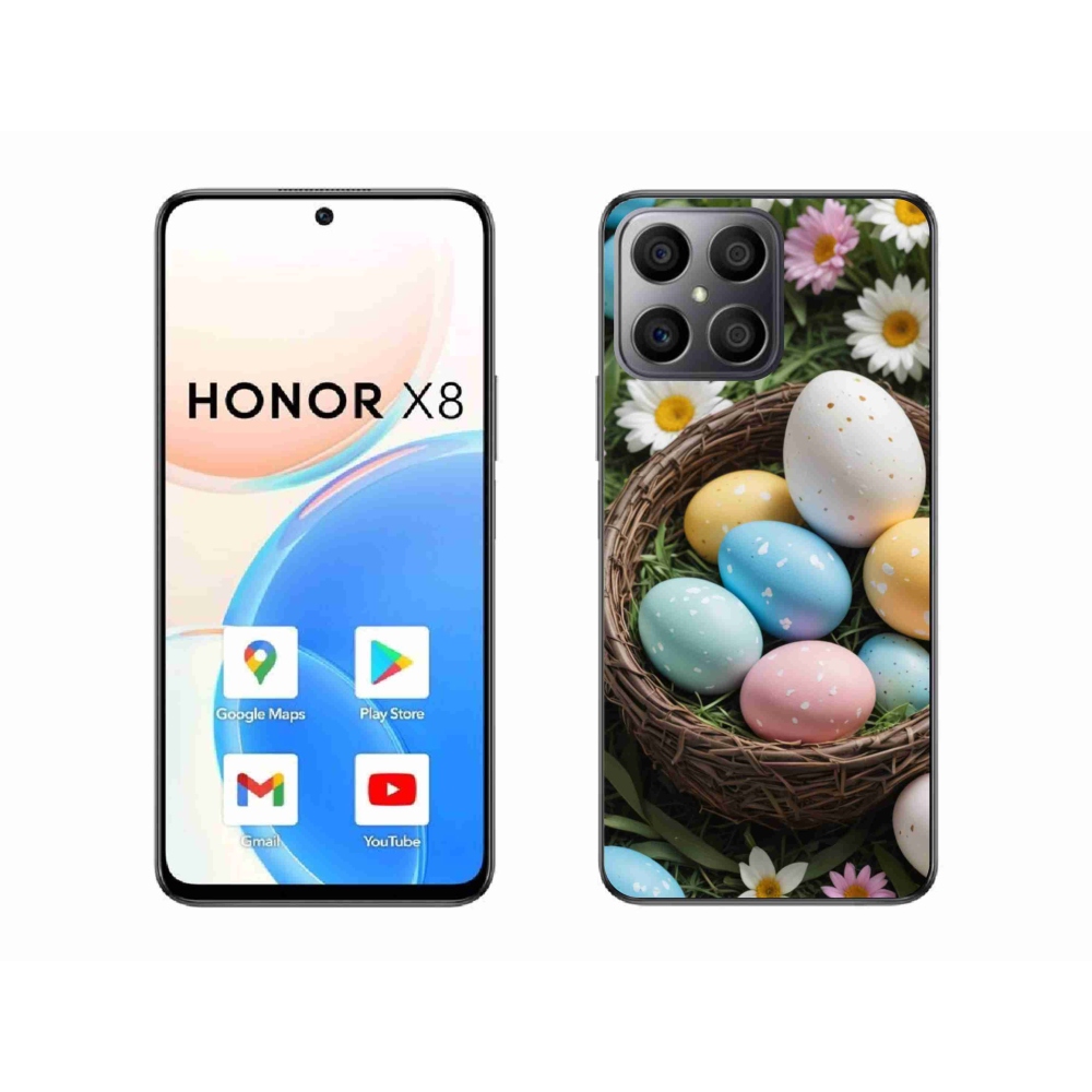 Gelový kryt mmCase na Honor X8 - velikonoční vajíčka 2
