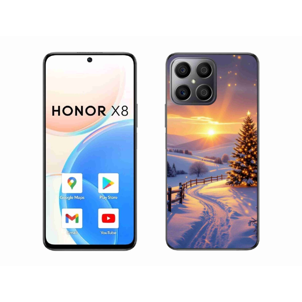 Gelový kryt mmCase na Honor X8 - zimní krajina