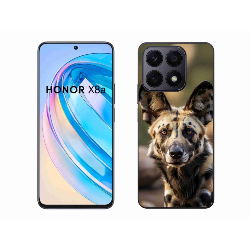 Gelový kryt mmCase na Honor X8a - africký divoký pes