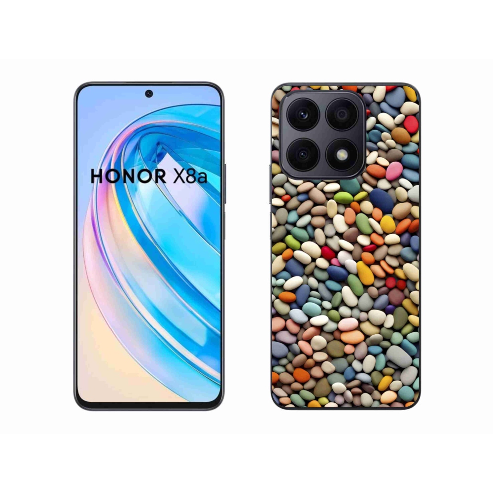 Gelový kryt mmCase na Honor X8a - barevné kamínky 2