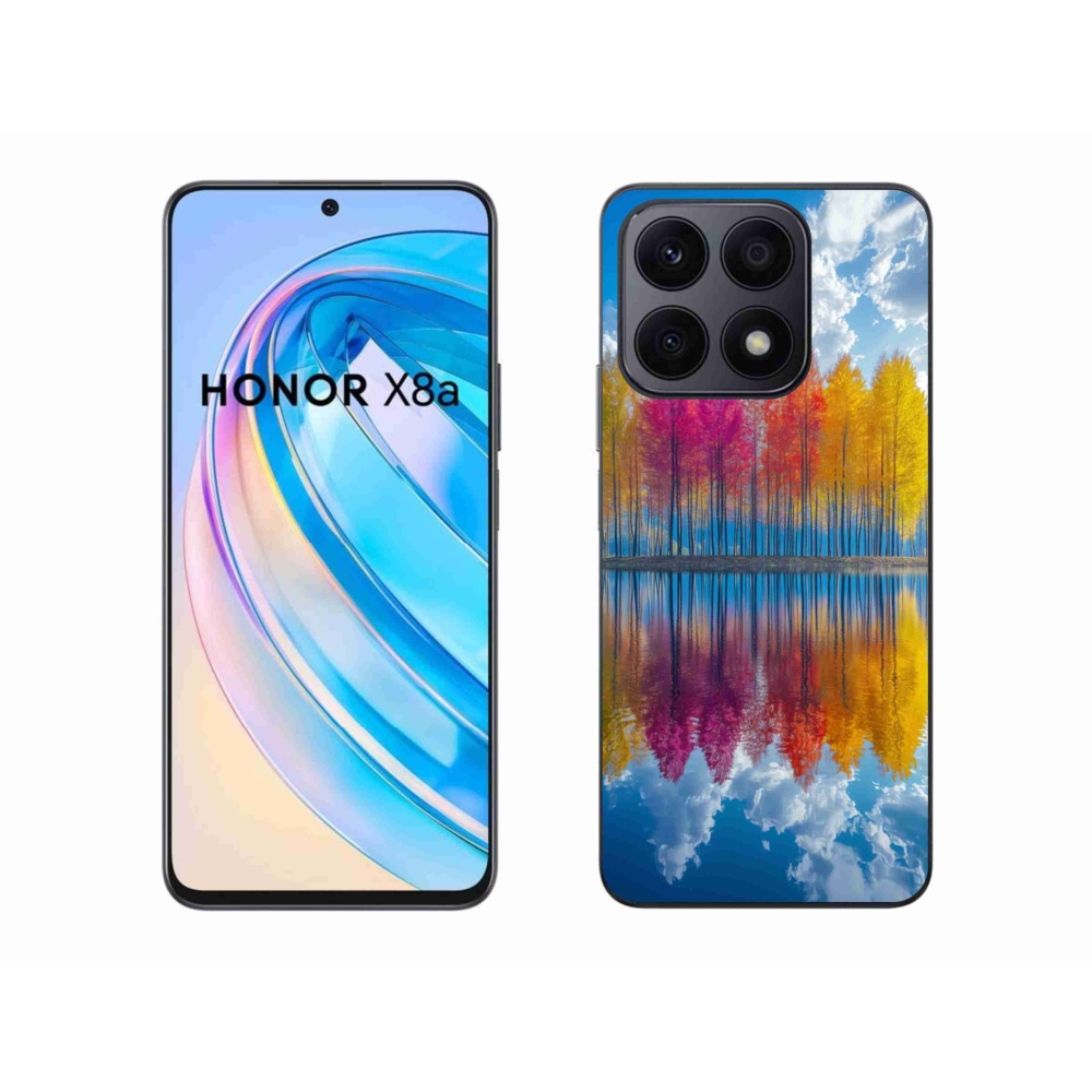 Gelový kryt mmCase na Honor X8a - barevné stromy
