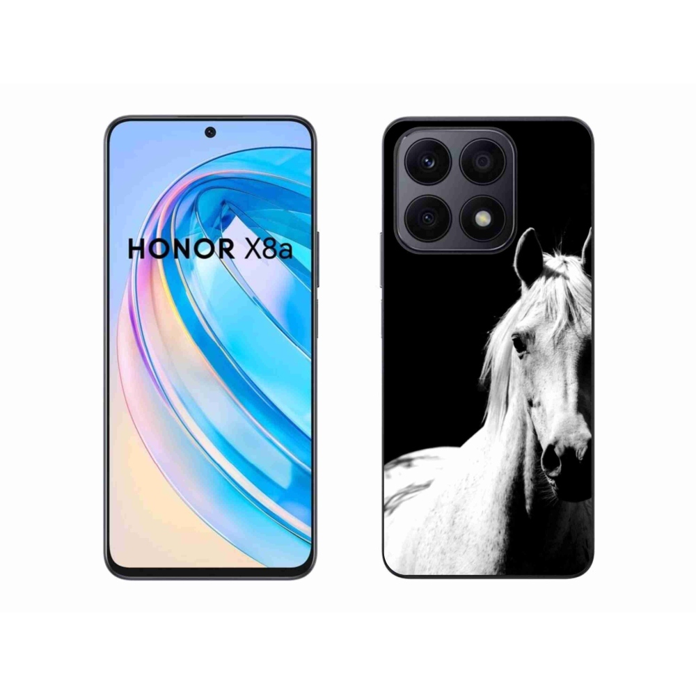 Gelový kryt mmCase na Honor X8a - bílý kůň 5