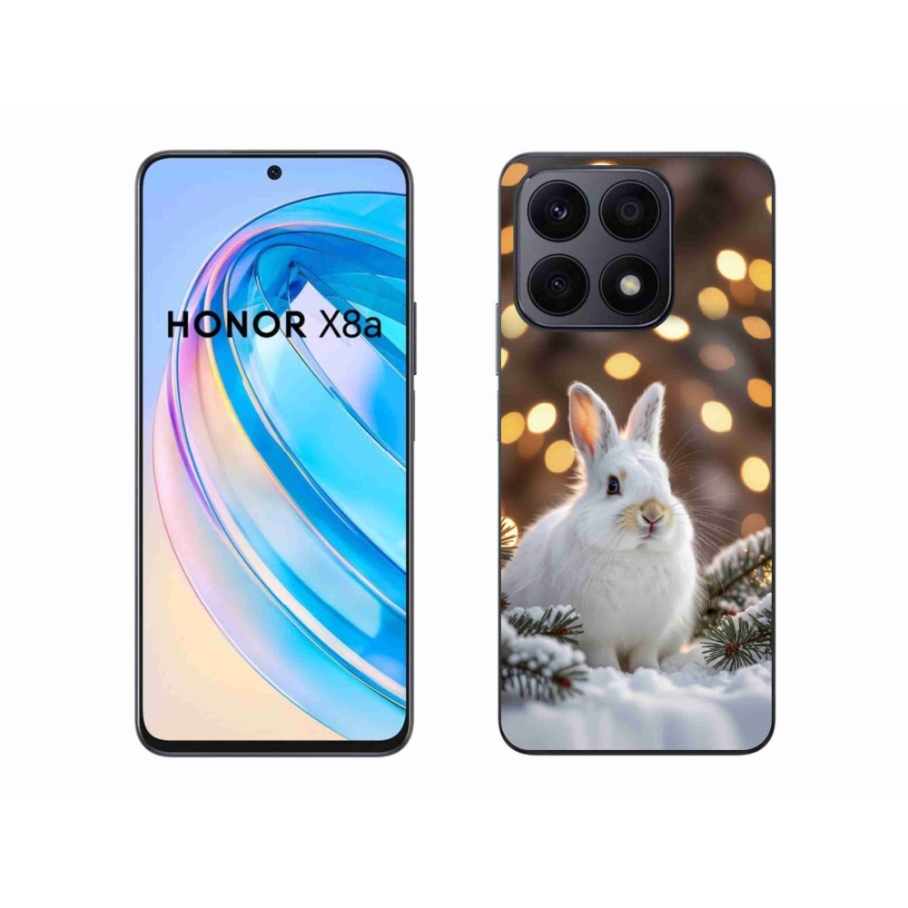 Gelový kryt mmCase na Honor X8a - bílý zajíc