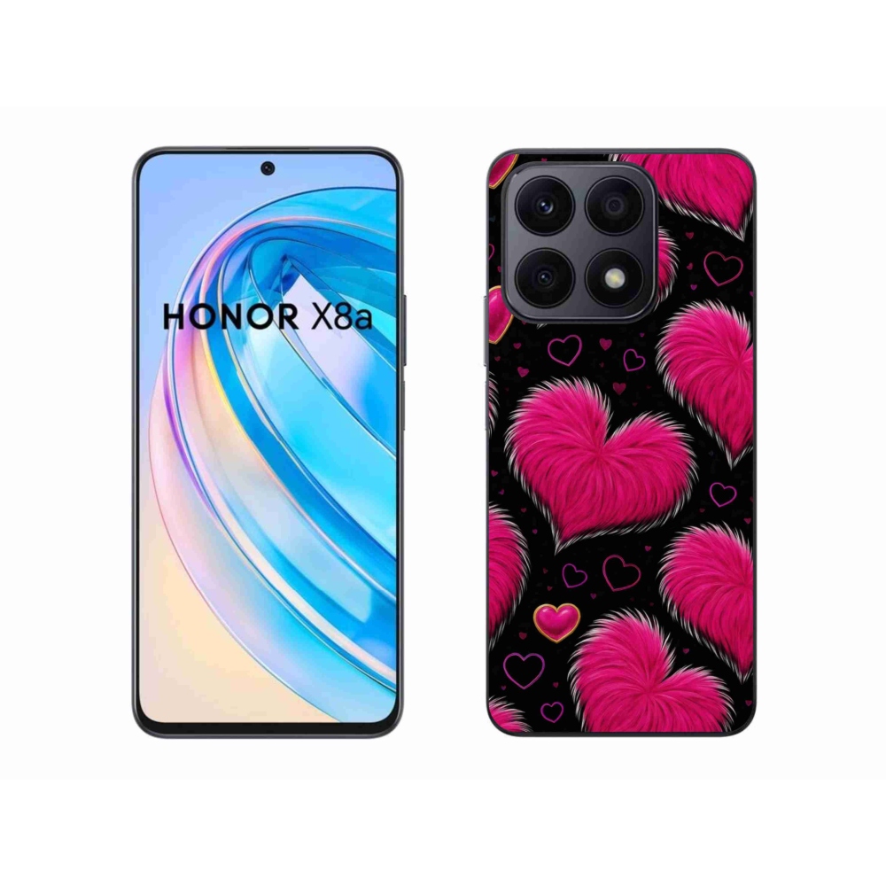 Gelový kryt mmCase na Honor X8a - hebká srdce