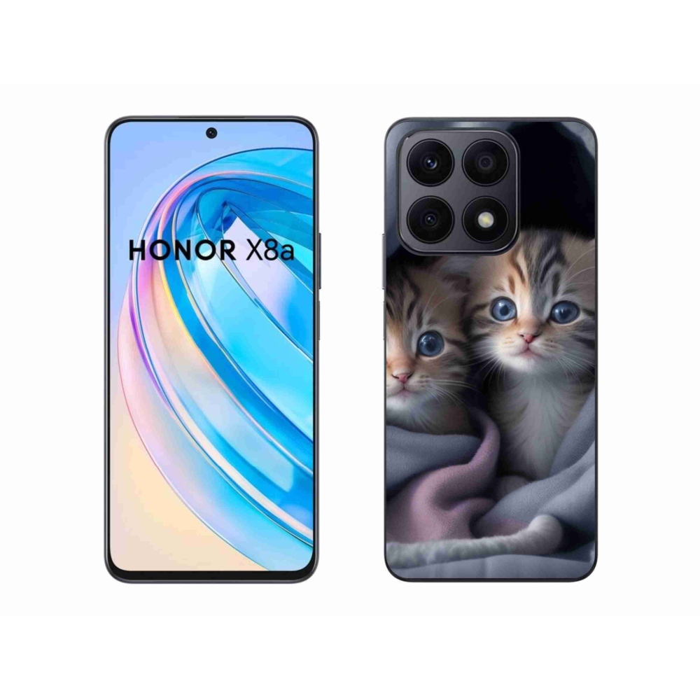 Gelový kryt mmCase na Honor X8a - kočičí duo 2