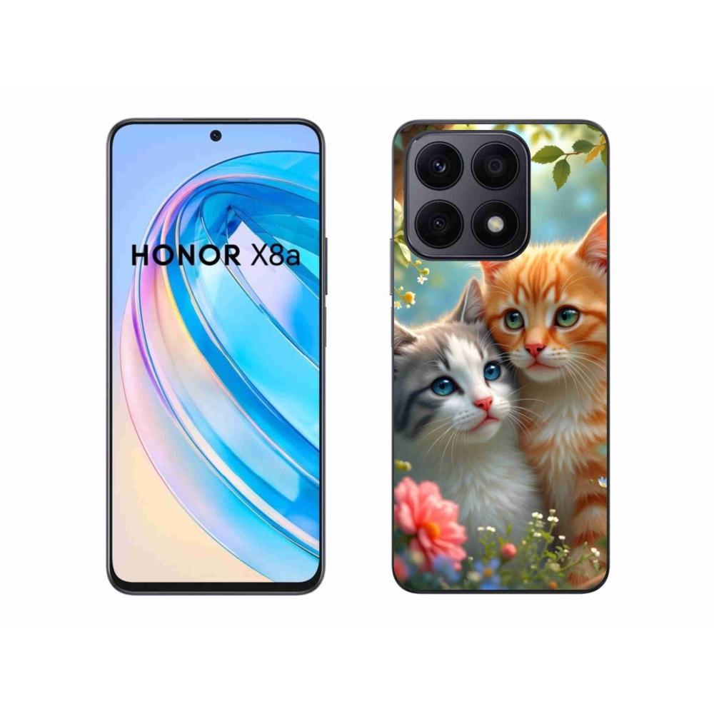 Gelový kryt mmCase na Honor X8a - kočičí láska 2