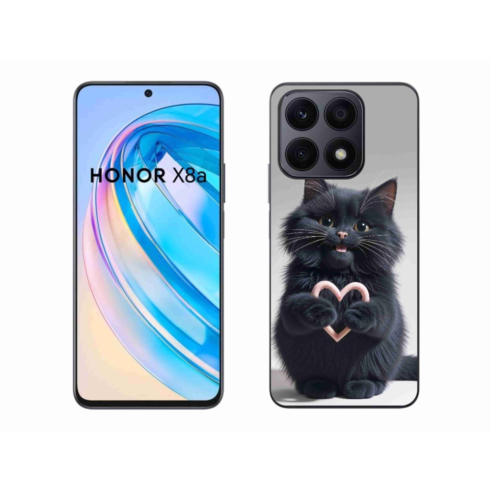 Gelový kryt mmCase na Honor X8a - kočičí láska 3
