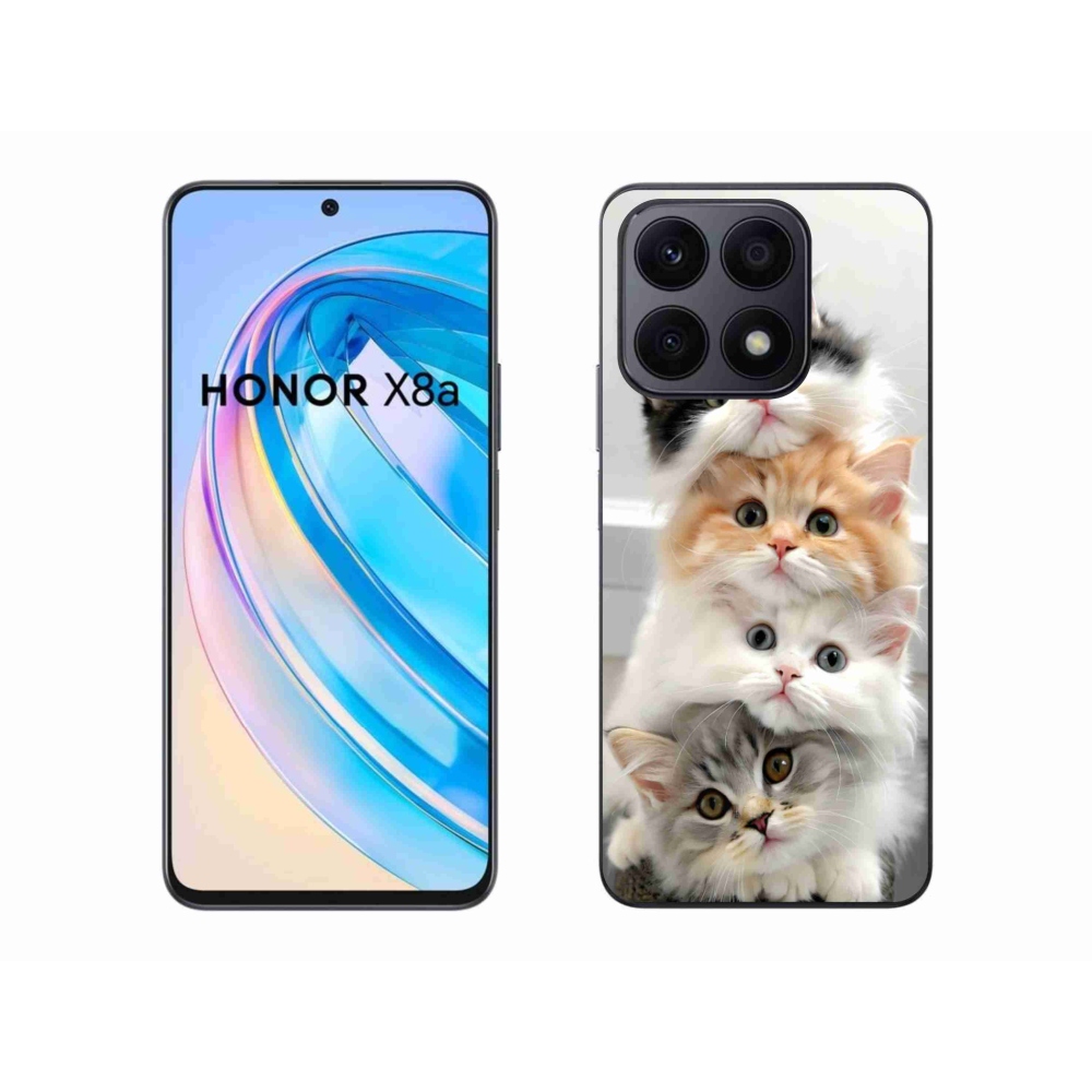 Gelový kryt mmCase na Honor X8a - kočičí parta