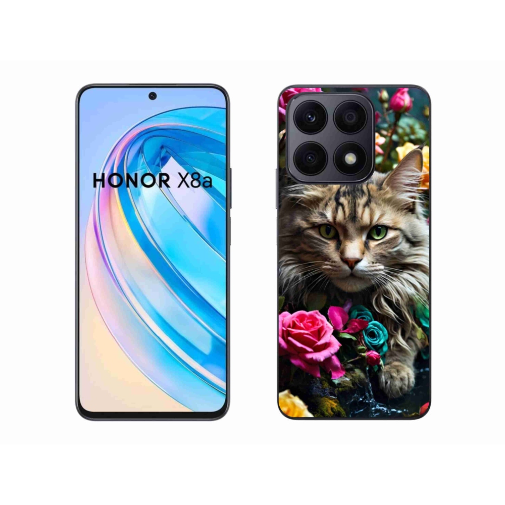Gelový kryt mmCase na Honor X8a - kočíčí pohled 2