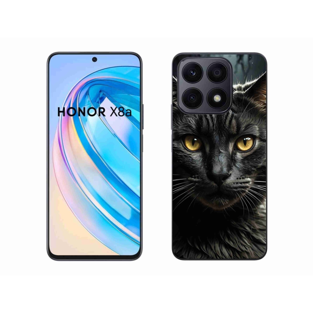 Gelový kryt mmCase na Honor X8a - kočičí pohled 3