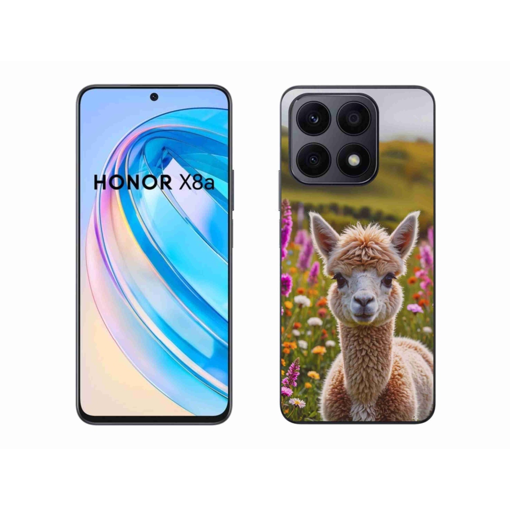 Gelový kryt mmCase na Honor X8a - lama na louce