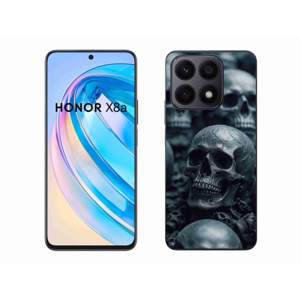Gelový kryt mmCase na Honor X8a - lebka 2