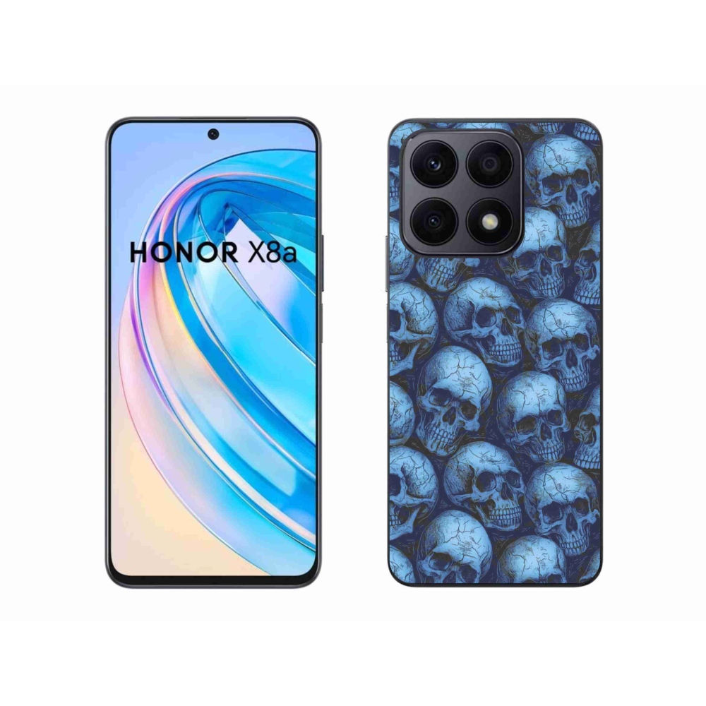 Gelový kryt mmCase na Honor X8a - lebky