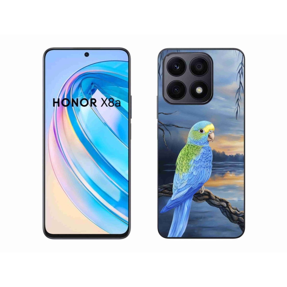 Gelový kryt mmCase na Honor X8a - modrý papoušek