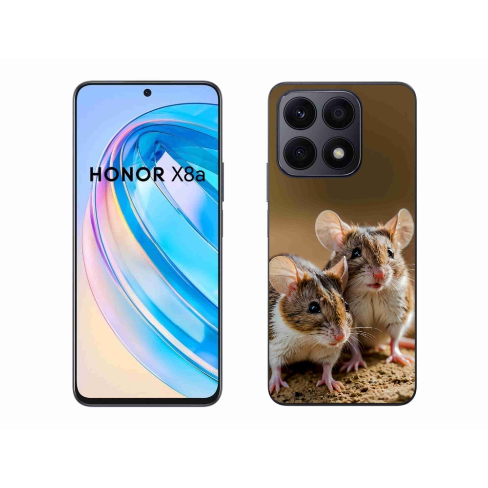 Gelový kryt mmCase na Honor X8a - myší duo