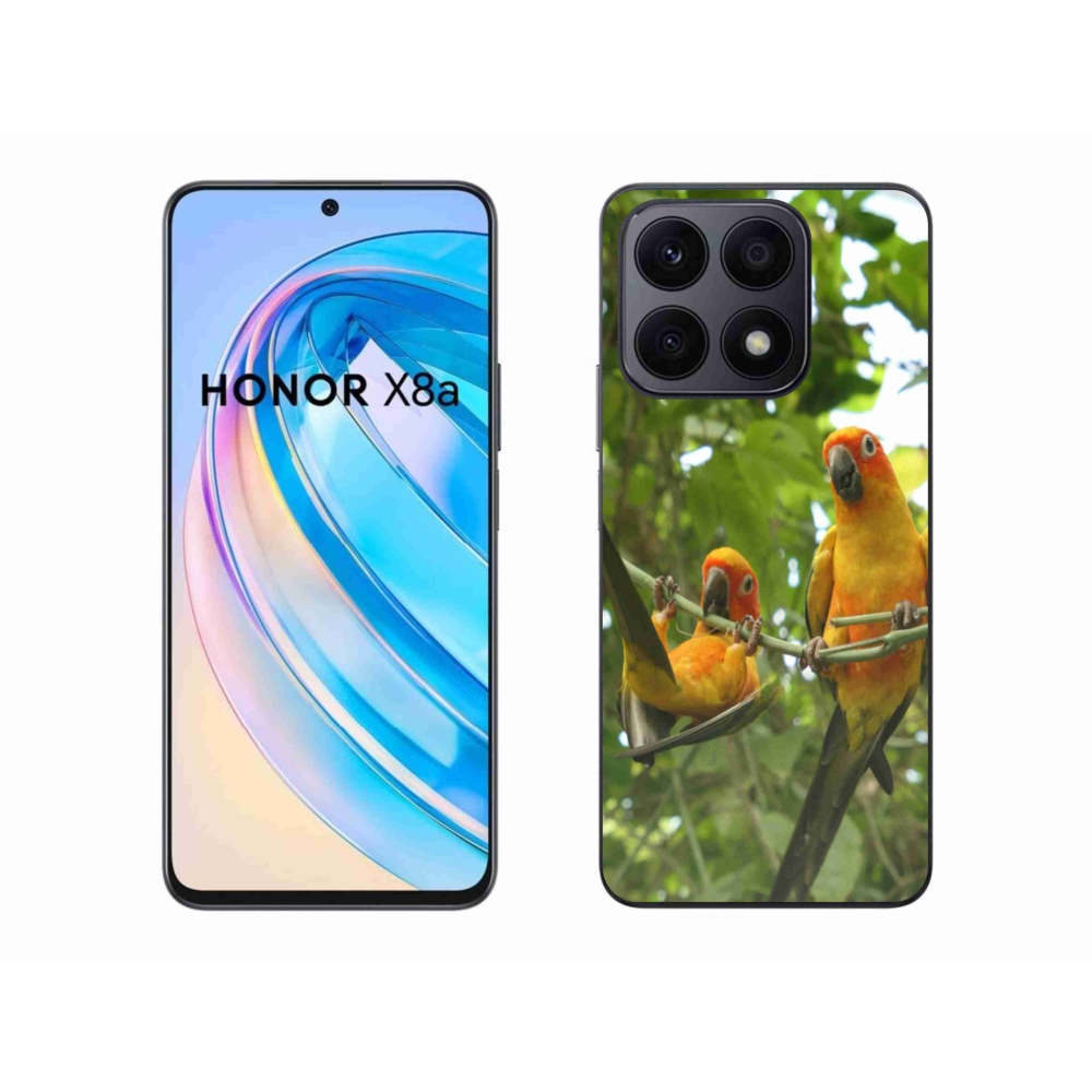 Gelový kryt mmCase na Honor X8a - papoušci aratingy