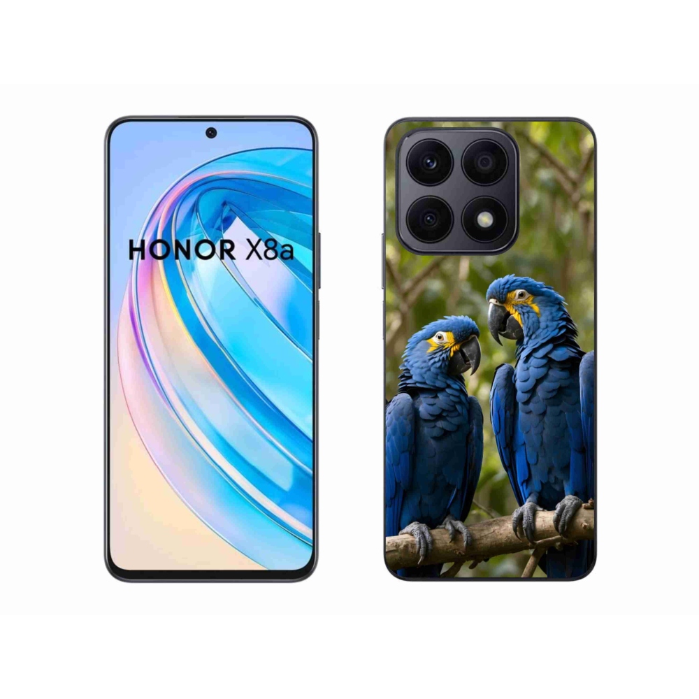 Gelový kryt mmCase na Honor X8a - papouščí duo