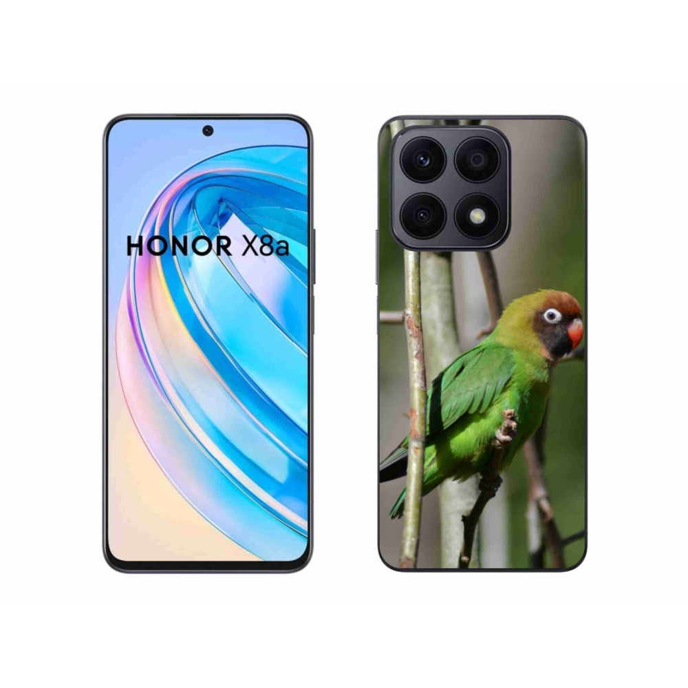 Gelový kryt mmCase na Honor X8a - papoušek agapornis
