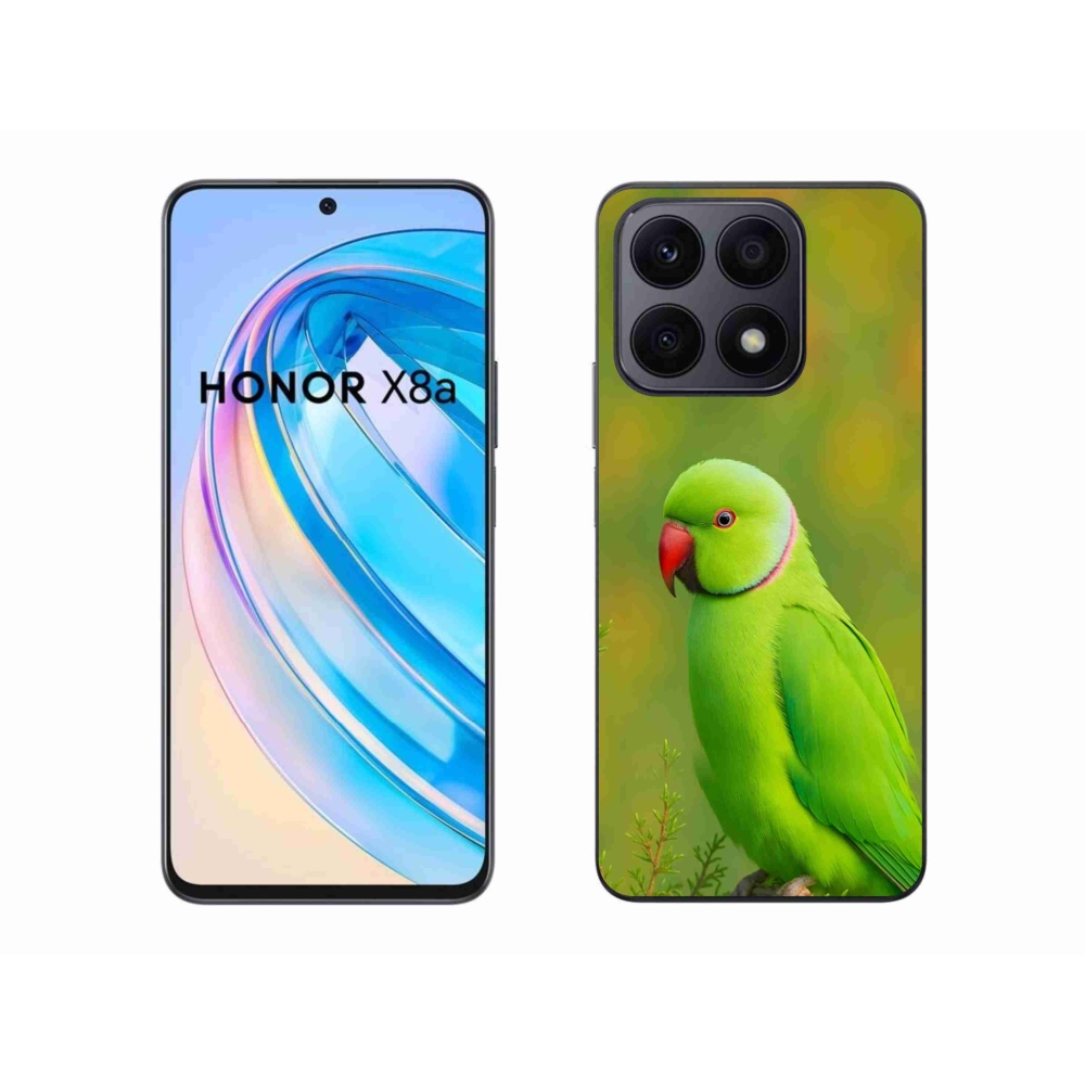 Gelový kryt mmCase na Honor X8a - papoušek alexandr 2