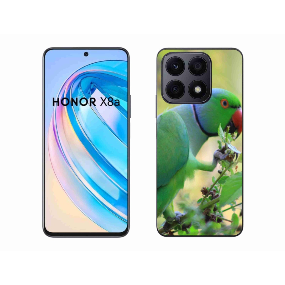 Gelový kryt mmCase na Honor X8a - papoušek alexandr