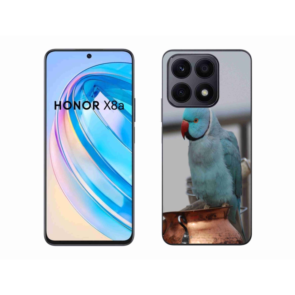 Gelový kryt mmCase na Honor X8a - papoušek alexandr modrý