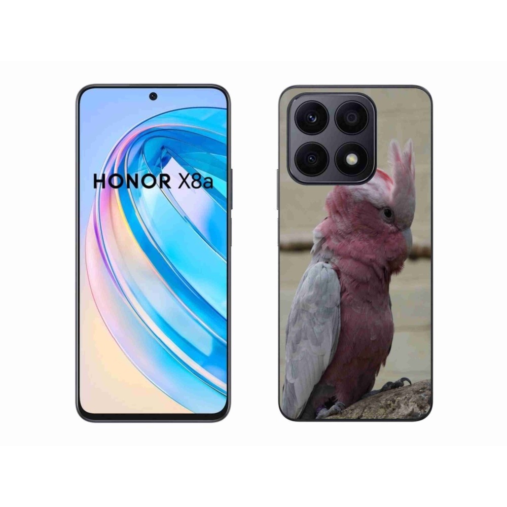 Gelový kryt mmCase na Honor X8a - papoušek kakadu růžový