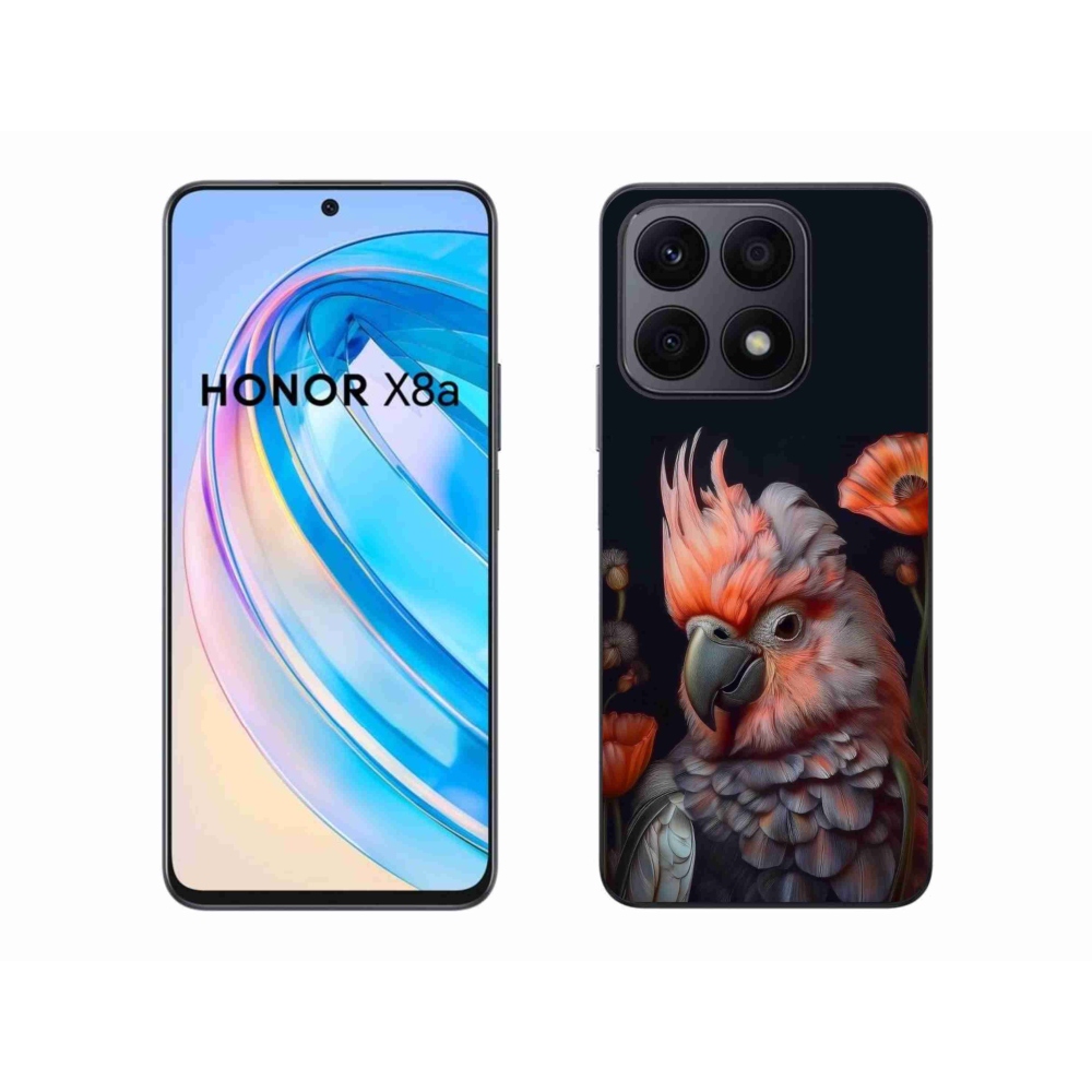 Gelový kryt mmCase na Honor X8a - papoušek kakadu v barvách