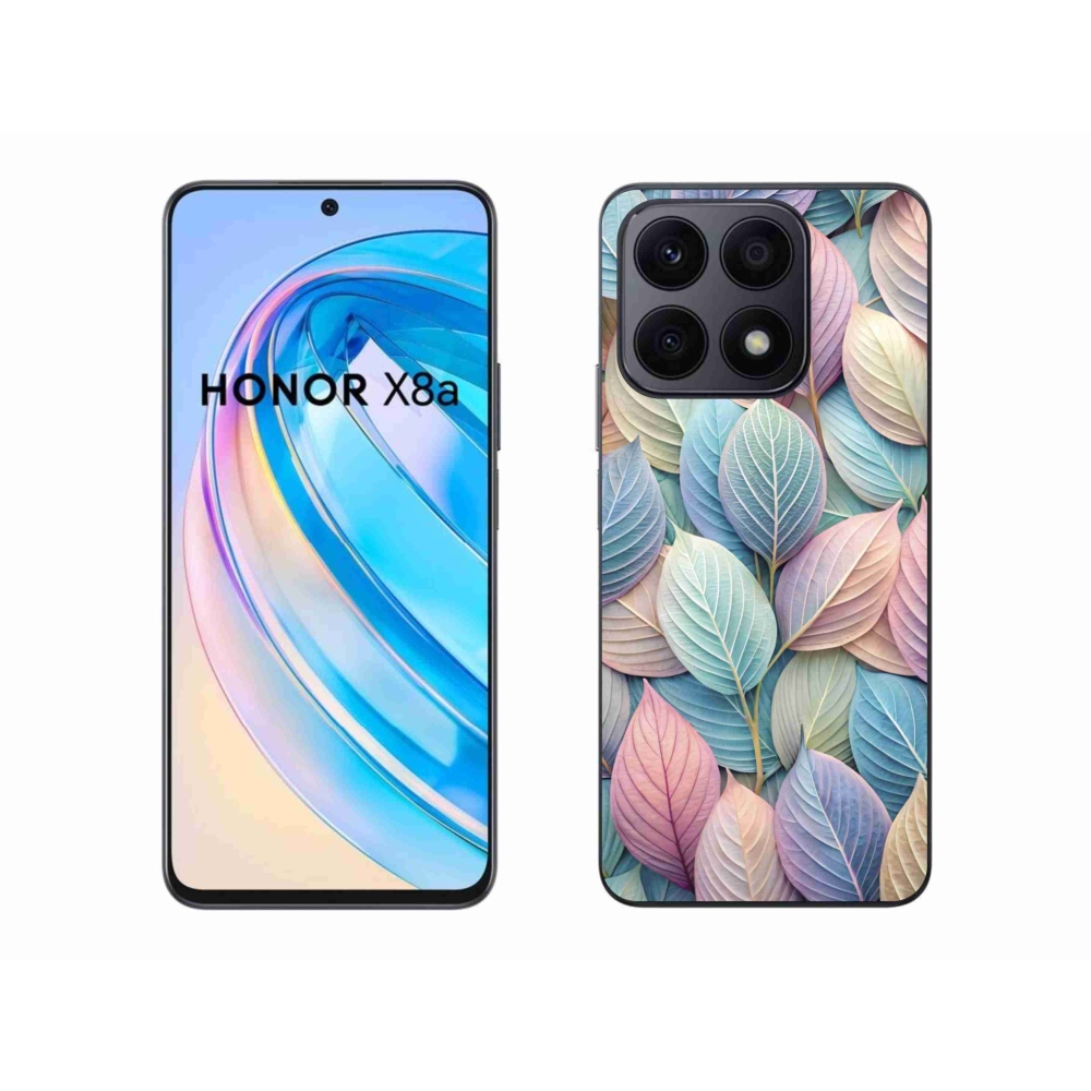 Gelový kryt mmCase na Honor X8a - pastelové listy