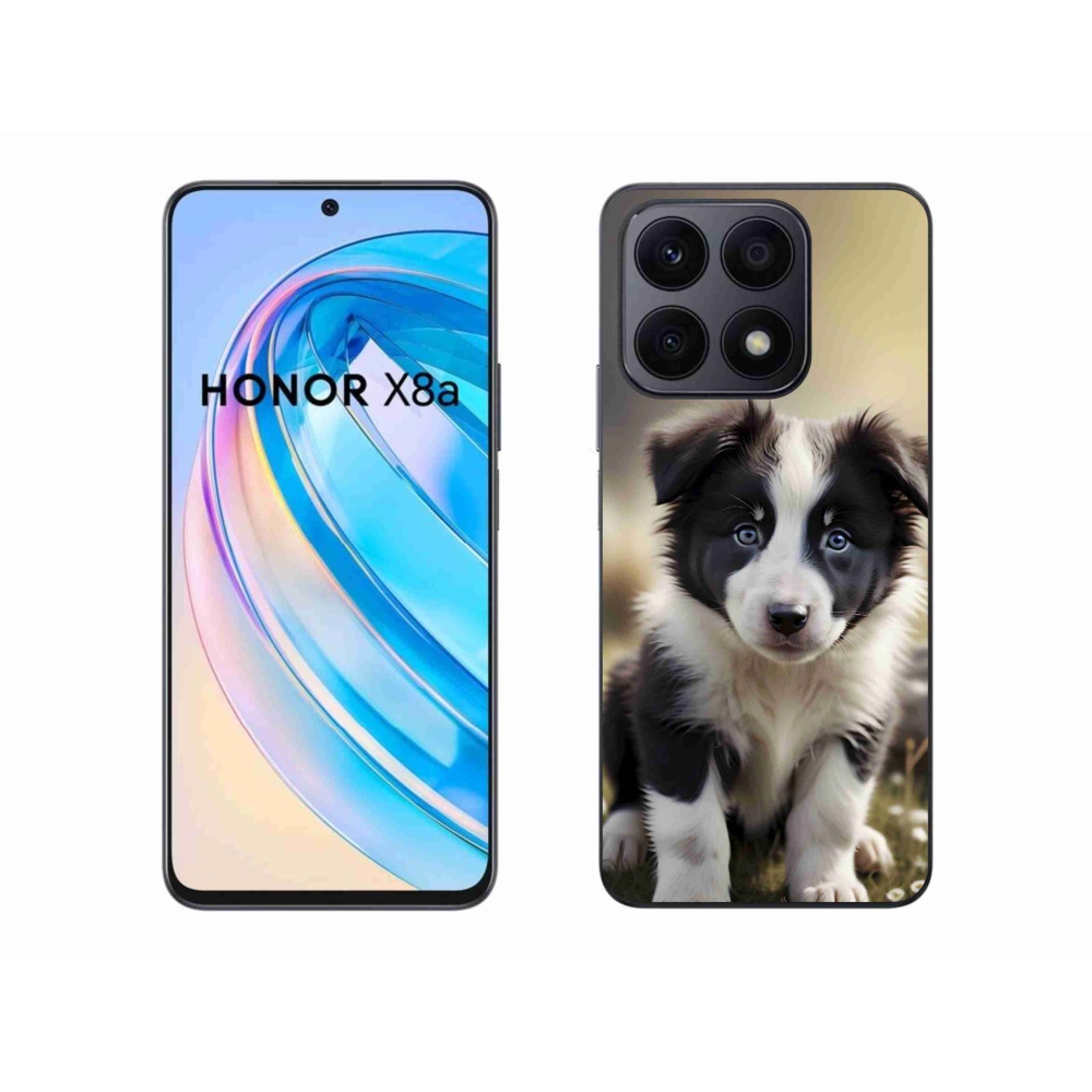 Gelový kryt mmCase na Honor X8a - roztomilá border kolie