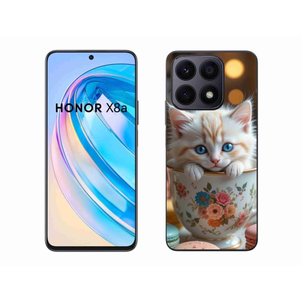 Gelový kryt mmCase na Honor X8a - roztomilé kotě 6