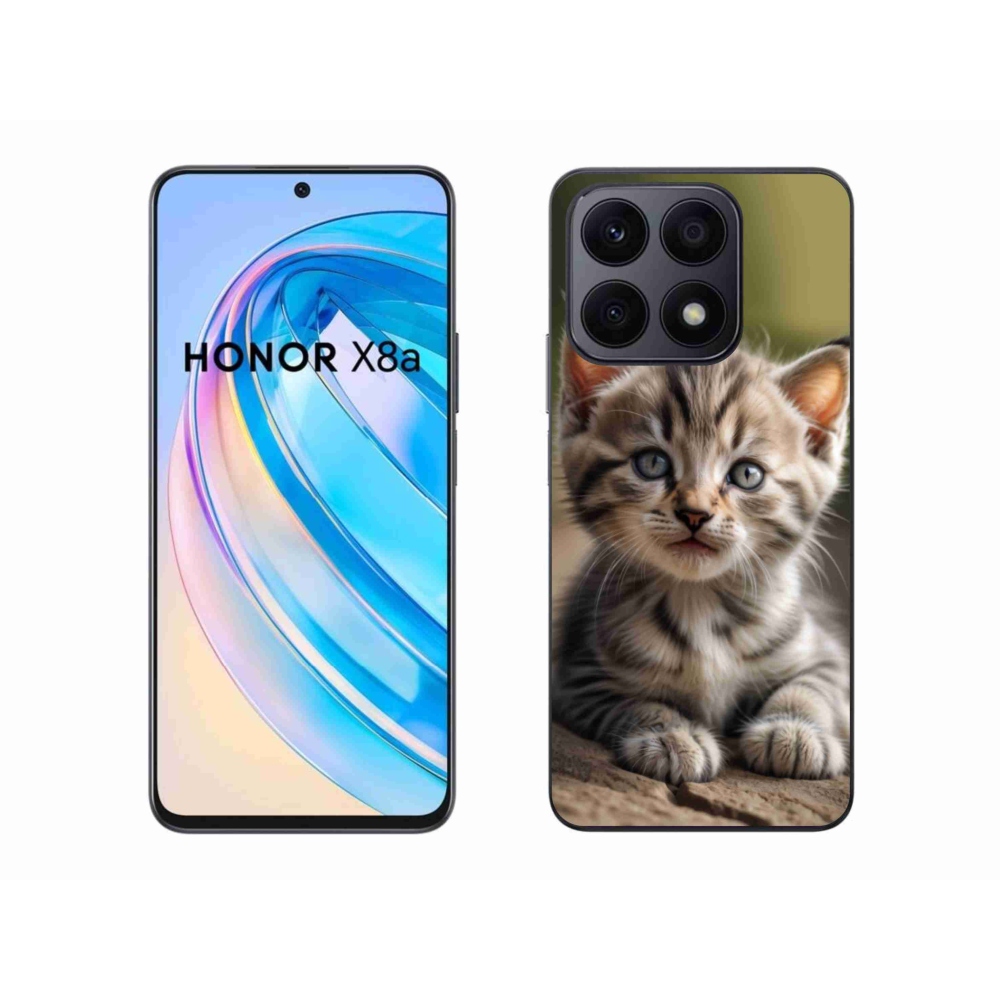 Gelový kryt mmCase na Honor X8a - roztomilé kotě 9