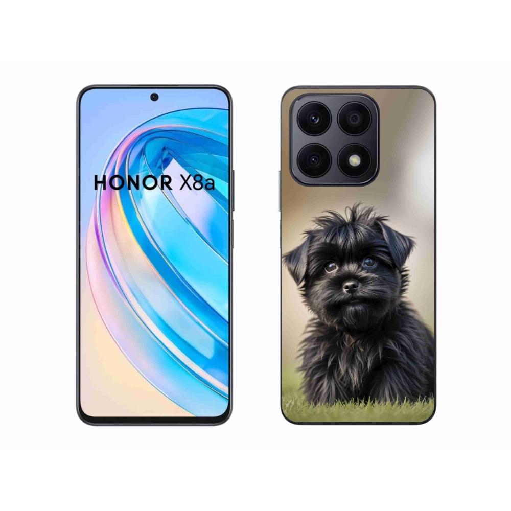 Gelový kryt mmCase na Honor X8a - roztomilý černý pejsek