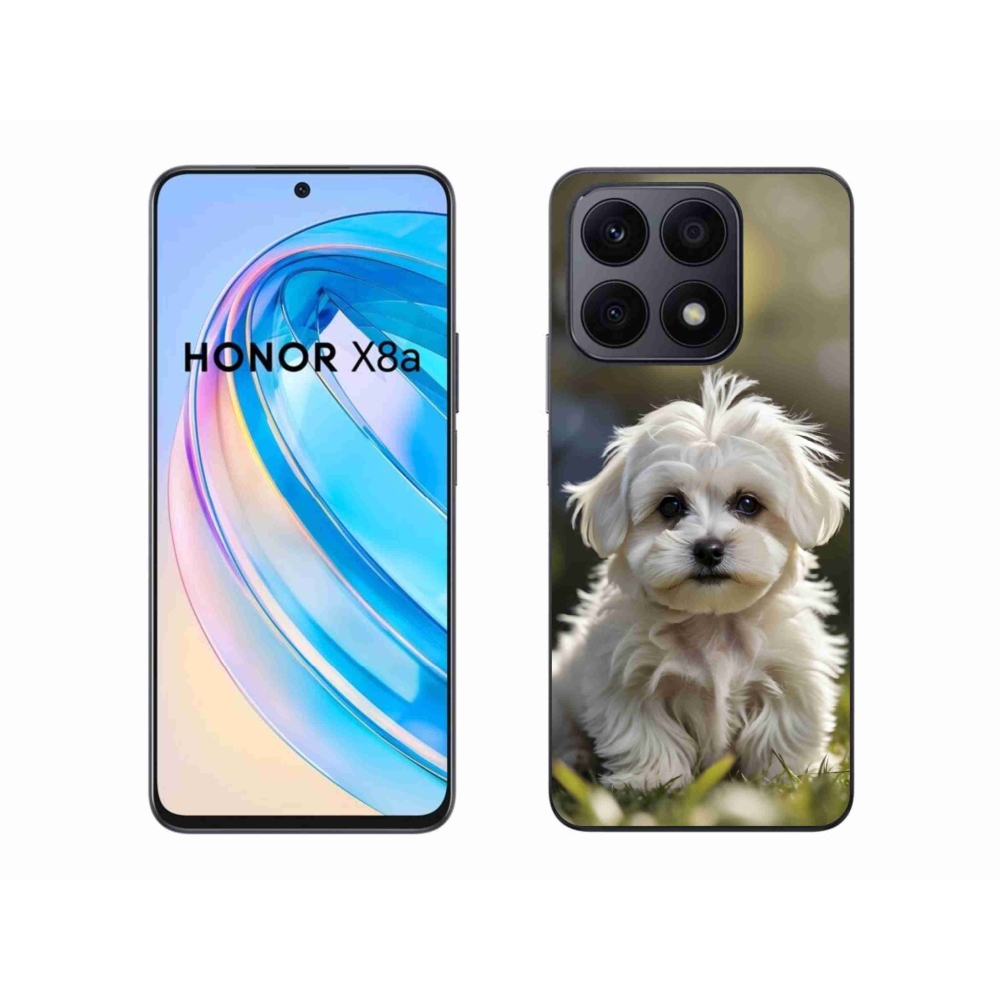 Gelový kryt mmCase na Honor X8a - roztomilý maltézský psík