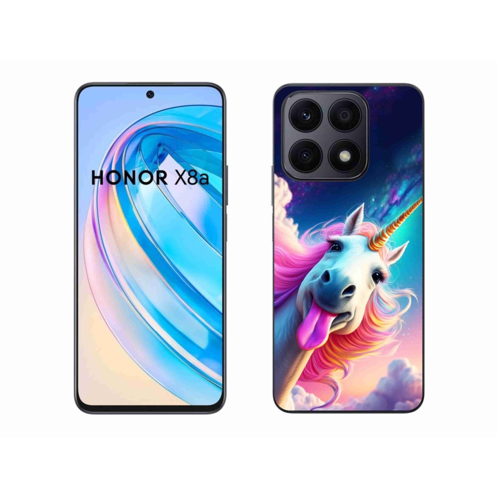 Gelový kryt mmCase na Honor X8a - šílený jednorožec