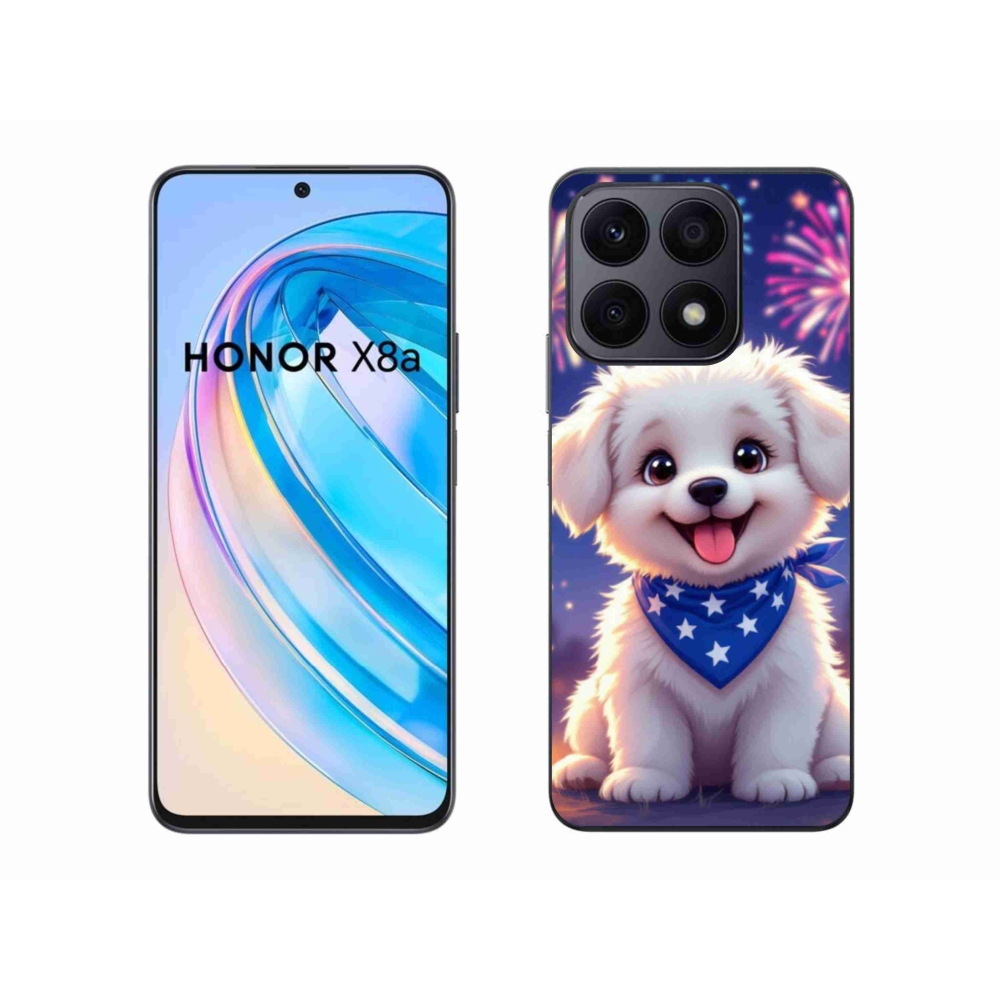Gelový kryt mmCase na Honor X8a - slavnostní štěně