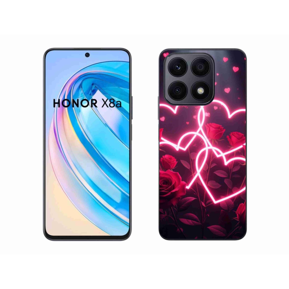 Gelový kryt mmCase na Honor X8a - srdce lásky