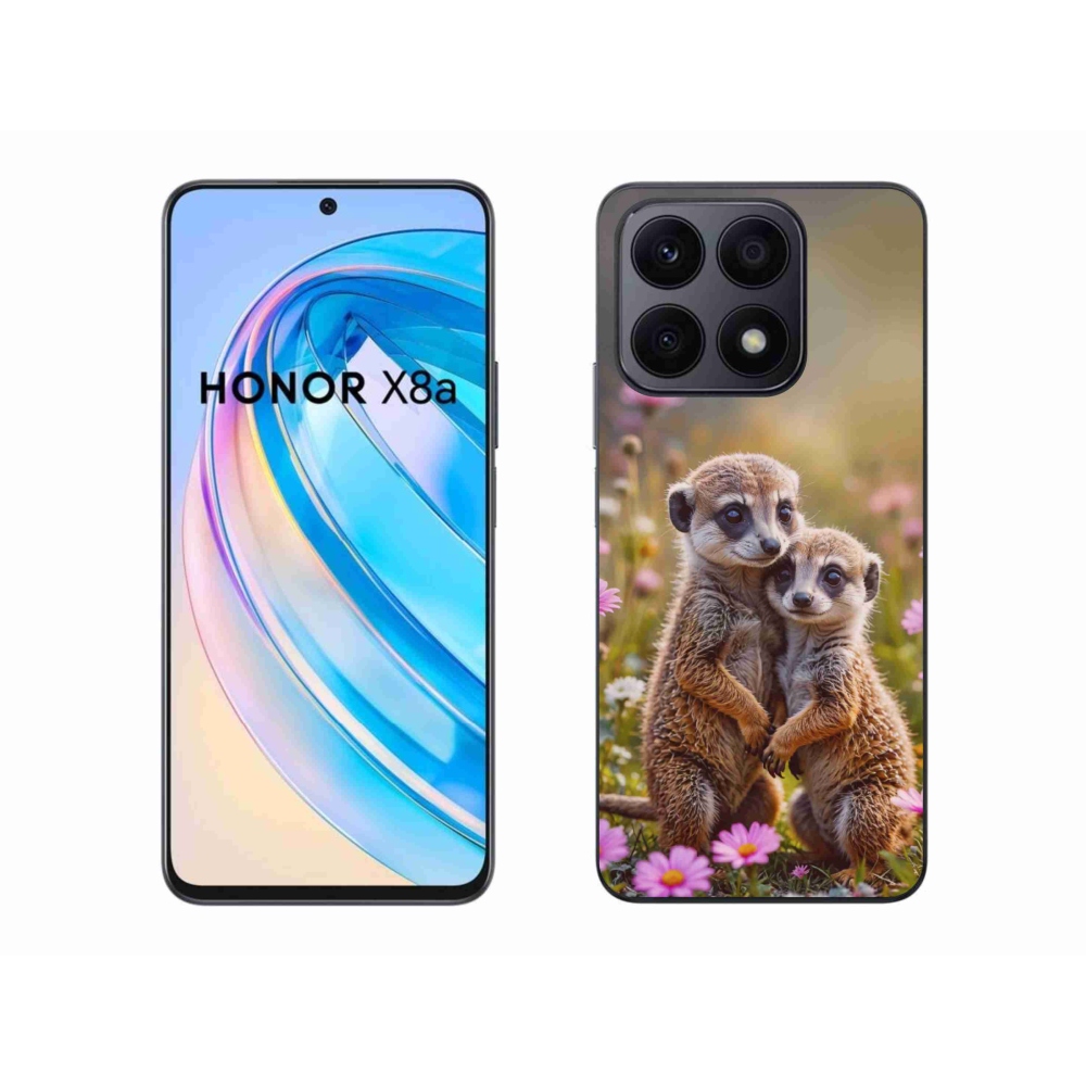 Gelový kryt mmCase na Honor X8a - surikatí duo