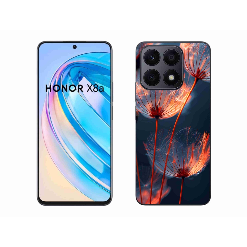 Gelový kryt mmCase na Honor X8a - světélkující chmýří