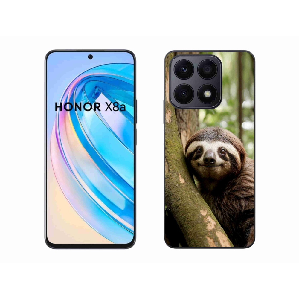 Gelový kryt mmCase na Honor X8a - usměvavý lenochod