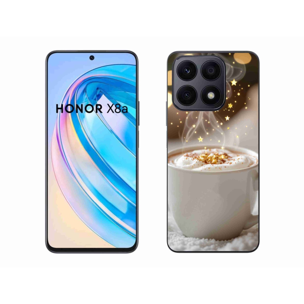 Gelový kryt mmCase na Honor X8a - vánoční horký nápoj
