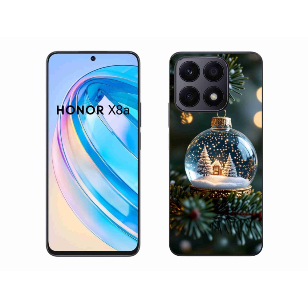 Gelový kryt mmCase na Honor X8a - vánoční koule 2
