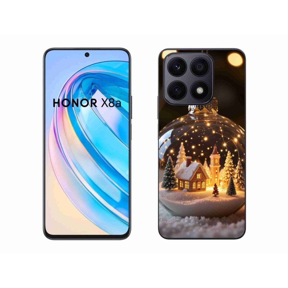 Gelový kryt mmCase na Honor X8a - vánoční koule 3