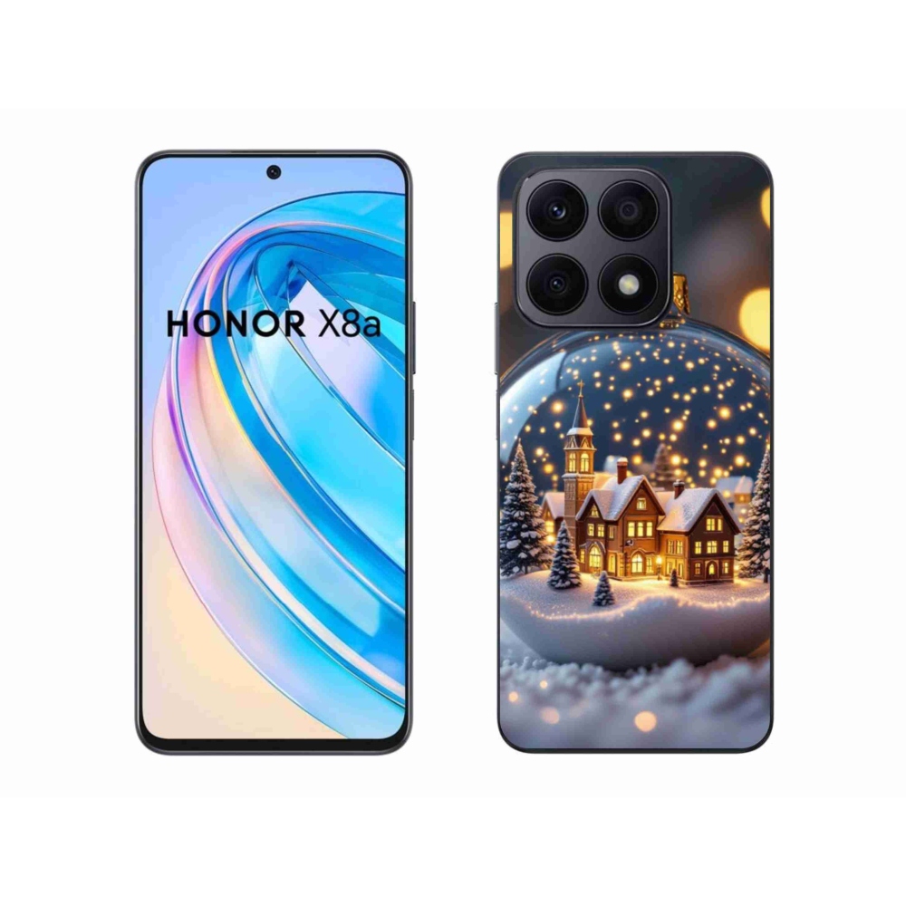 Gelový kryt mmCase na Honor X8a - vánoční koule 4